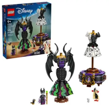 Set ndërtimi LEGO Disney Villains 43262, 524 pjesë, mbi 9 vjeç, shumëngjyrësh