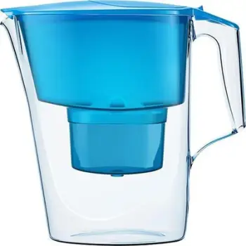 Filtruese uji Aquaphor Time Pitcher, 2.5L, 10 fishekë Maxfor Plus, blu