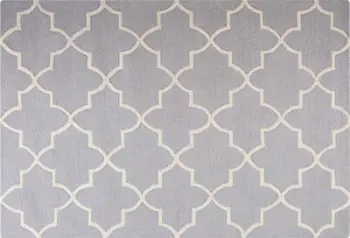 Tapet Beliani SILVAN, lesh, 160x230 cm, gri e çelët