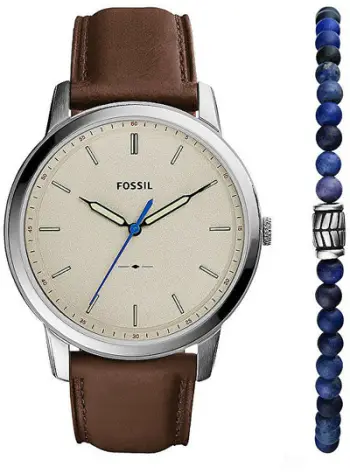 Set orë dore + byzylyk Fossil FS5966SET