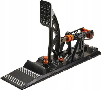 Pedal tufë Asetek Simsports Invicta, për sim racing, alumini, i zi me portokalli