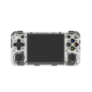Konzolë portative lojërash ANBERNIC RG35XX H, 3.5", 64GB, transparente e bardhë