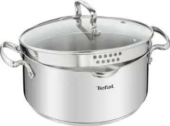 Tenxhere Tefal Duetto+ G7194355, 18cm, me kapak xhami, inox