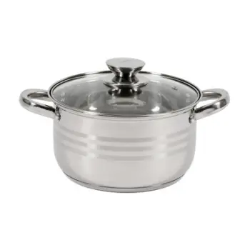 Tenxhere Heinner Myra, 20 cm, 3.5 L, çelik inox me kapak xhami