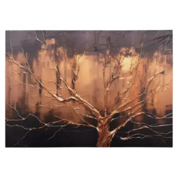 Pikturë murale HomeMarkt Gobi HM4861, kanavacë 98x68cm, ngjyrë ari e zezë