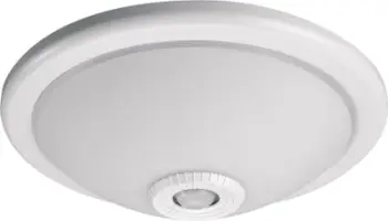 Plafonierë tavanore GTV Vizela OS-PLCRKZ-00, 1x40W, me sensor lëvizjeje, e bardhë