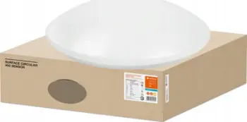 Plafonierë LED LEDVANCE Surface Circular 250 Sensor, 13W, IP44, e bardhë e ftohtë