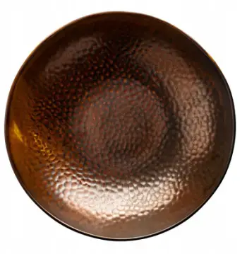 Enë dekorative Verlo Fire, porcelan, diametër 30.5 cm, bakër