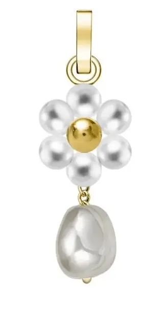 Pendant për varëse Rosefield Flower The Pendant PE-Gold-Daisy Flower, i artë/ i bardhë