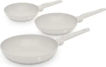 Set tiganësh BerlingerHaus Sahara BH-8078, 3 copa, veshje jo-ngjitëse, bezhë e hapur