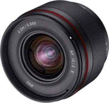 Objektiv Samyang 18mm F2 AF Sony E, kënd i gjerë, autofokus, i zi