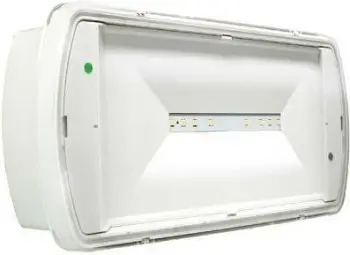 Llambë sigurie Eaton SafeLite MNM SL2MNM65E3C3A, IP65, emergjencë 3 orë, e bardhë