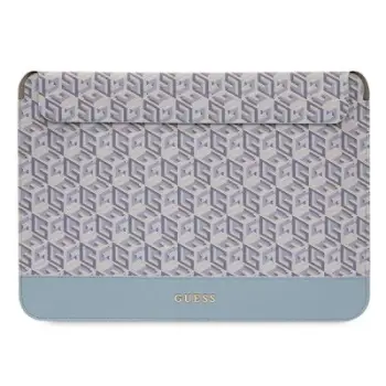 Futrollë laptopi Guess GCube Stripes, 16", lëkurë sintetike, blu