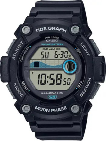 Orë sportive Casio WS-1300H-1AVEF, e zezë