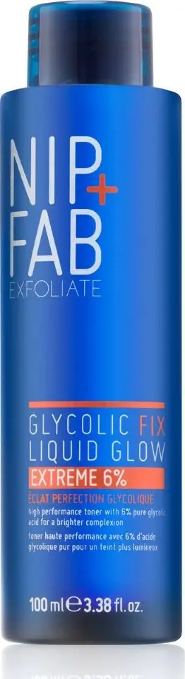 Tonik fytyre Nip + Fab Glycolic Fix Liquid Glow Extreme 6%, eksfoliues, 100ml
