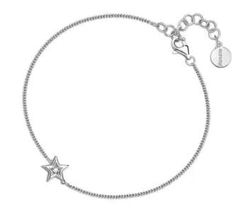 Byzylyk për femra Rosato Star Allegro RZAL057, 18.5 cm, i argjendtë