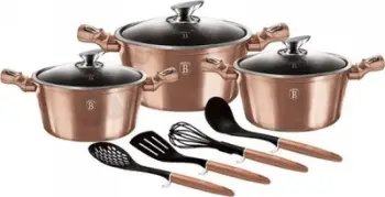 Set tenxheresh Berlinger Haus Metallic, 10 copë, rozë të arta