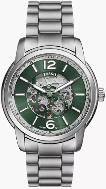 Orë për meshkuj Fossil Heritage Automatic ME3262, e argjendtë