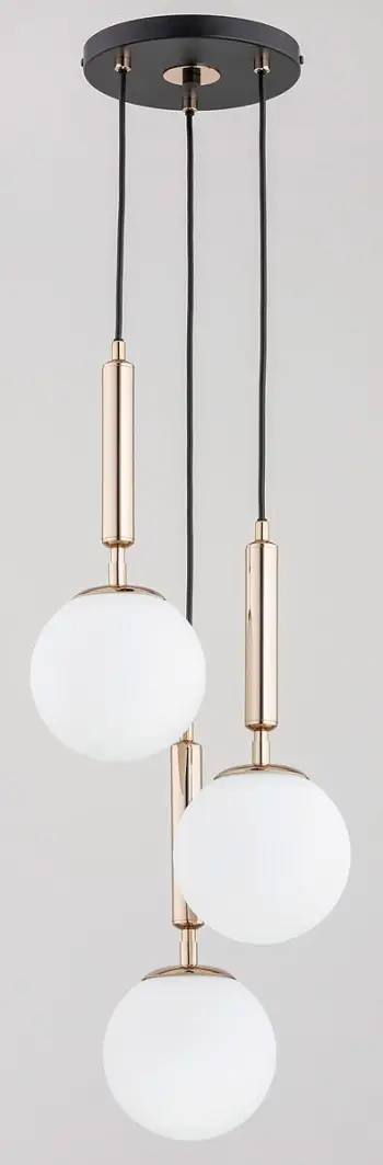 Llambadar varëse Alfa Volda Picolo 62202, 3xE14 40W, metal xham, e bardhë