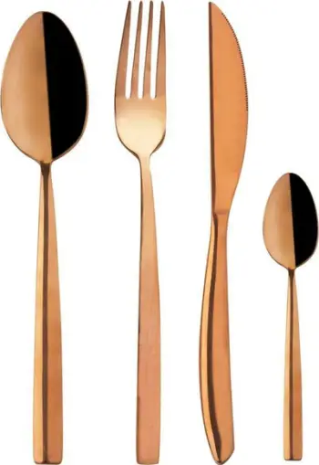 Set lugësh Orion COPPER, 24 pjesë, çelik inox, bakër