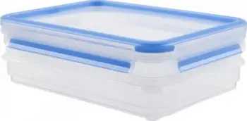 Set enësh plastike Tefal Master Seal Fresh, 0.6L, 2 copë, transparent
