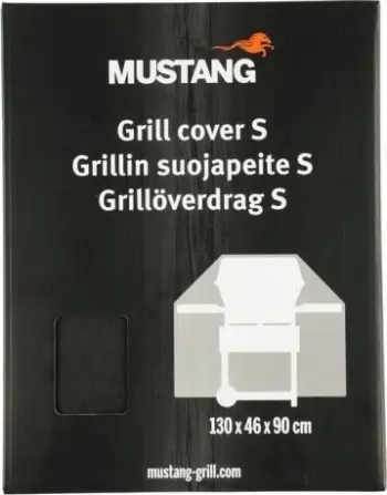 Mbulesë grili Mustang Grill Cover S, 130 x 46 x 90 cm, e zezë