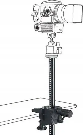 Shtyllë qëndrore tavoline për kamera Manfrotto 131TC, kapëse rregulluese, vidë 3/8"