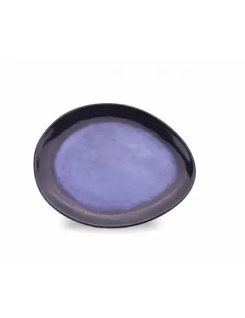 Pjatë ovale qeramike Serenity, 21.6 cm, 18 cm, e bardhë