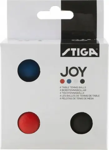 Topa pingpongu Stiga Joy, set 4 copë, shumëngjyrësh