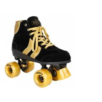 Patina me katër rrota Rookie Authentic, madhësia 39.5, të zeza me të arta