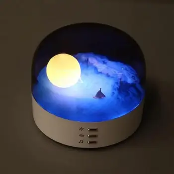 Llambë dekorative Moon, e bardhë