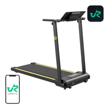 Shtrat vrapimi Urevo 2 in 1 Folding Walking Pad, 12 programe HIIT, ekran LCD, i zi