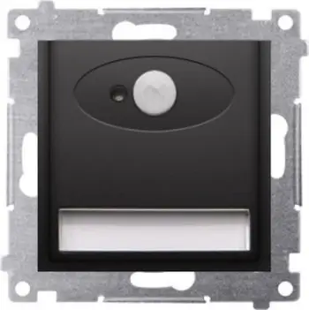 Ndriçues LED për shkallë Simon 54, sensor lëvizjeje, 230V, i zi matt