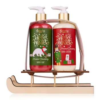 Set kujdesi për duar Accentra "Hello Winter", sapun + losion 290 ml