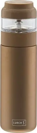 Termus Lurch Stainless Steel Vacuum Flask and Tea Brewer, 400ml, bronz