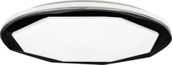 Llambë tavani MiLAGRO Optima Black, LED 52W, Ø480mm, e zezë