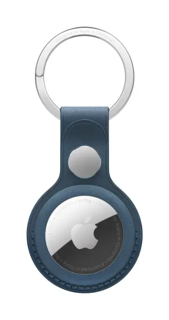 Apple AirTag FineWoven Key Ring, Pacific Blue