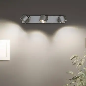 Panel ndriçimi LEDVANCE Jupiter, 3 spote, 3000K, argjendtë
