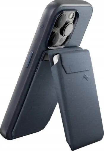 Portofol telefoni Peak Design Wallet Stand, magnetik, deri 7 karta, blu e errët
