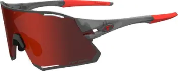 Syze sportive Tifosi Rail Race, lente të ndërrueshme Clarion, UV400, Satin Vapor e kuqe