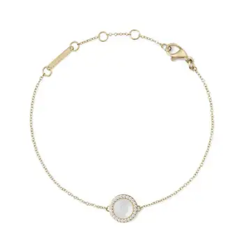 Byzylyk për femra Daniel Wellington Audrey DW00401423, i artë/ i bardhë