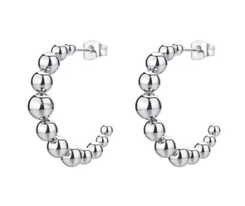 Vathë për femra Brosway Steel Ball Rings Perfect BPC28, të argjendtë