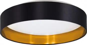 Plafon LED Eglo Maserlo EG99539, 38cm, dritë e ngrohtë 3000K, i zi