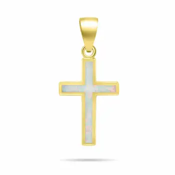 Pendant për varëse Brilio Silver PT141Y, i artë/ i bardhë