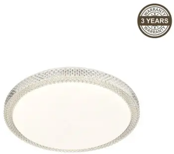 Plafon LED cm7550, dritë e bardhë, formë rrethore, transparent