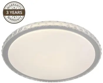 Lampë tavani Domoletti Kutek 19082L, 36W, LED 3000-6000K, e bardhë