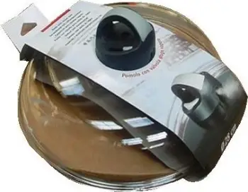 Kapak qelqi për tigan Ballarini, dorezë igloo, rezistent deri 220°C, transparent