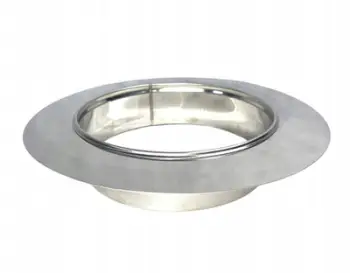 Rozetë inox për tub fleksibël alumini, inox, Ø140 mm, argjendtë