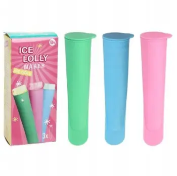 Kallëpe për akullore EH Ice Lolly Maker, 19.5x4.2cm, set 3 copë, shumëngjyrëshe