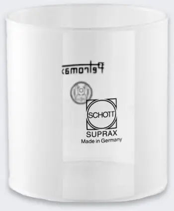 Xham rezervë për llampë kampingu Petromax Schott Suprax, rezistent ndaj nxehtësisë, transparent